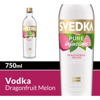 Svedka Pure Infusions Dragonfruit Melon Flavored Vodka 60 Proof - 750 Ml - Image 1