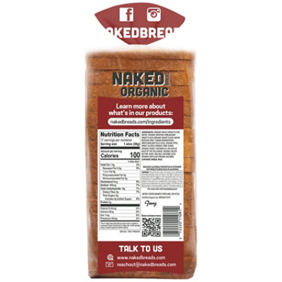 Naked Bread Organic Sandwich Bread Minimalist Wheat - 22.5 Oz - Image 5