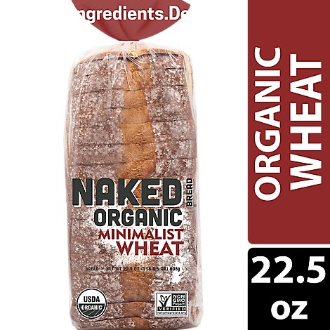 Naked Bread Organic Sandwich Bread Minimalist Wheat - 22.5 Oz