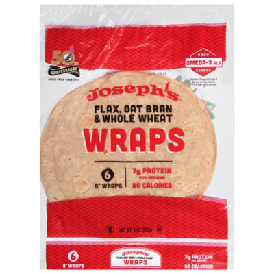 Joseph's Flax, Oat Bran And Whole Wheat Flour Tortillas - 9 Oz - Image 2