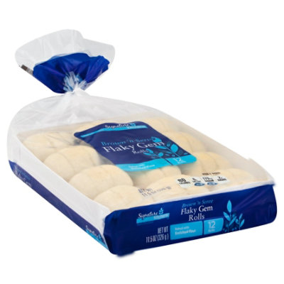 Signature Select Rolls Flaky Gem Brn & Serve - 11.5 OZ