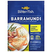 The Better Fish Barramundi Lemon Herb Butter Frozen - 12 Oz - Image 1