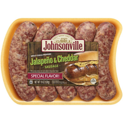 Johnsonville Jalapeno Cheddar Bratwurst Pork Links - 19 OZ - Image 1