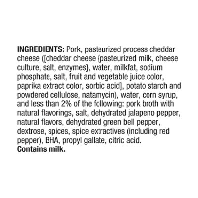 Johnsonville Jalapeno Cheddar Bratwurst Pork Links - 19 OZ - Image 3