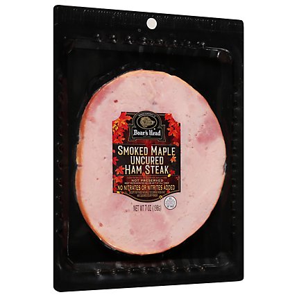 Boars Head Smoked Maple Uncured Ham Steak - 7 OZ - Image 1