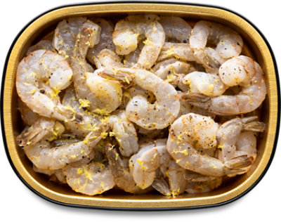 Ready Shrimp With Citrus Lemon Marinade Peeled And Deveined 36-40 Count - 1 Lb - Image 1