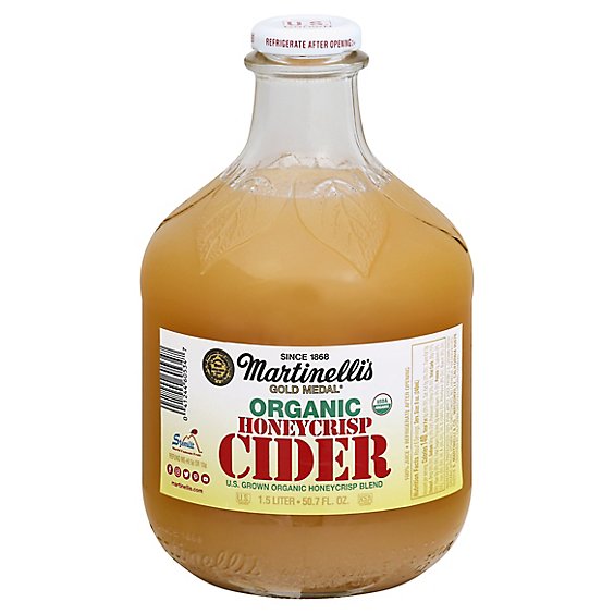 Martinellis Org Honeycrisp Apple Cider Unfiltered - 50.7 FZ