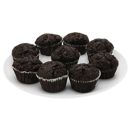 Double Chocolate Muffins 9 Count - EA - Image 1
