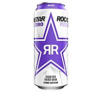 Rockstar Pure Zero Energy Drink Grape - 16 FZ
