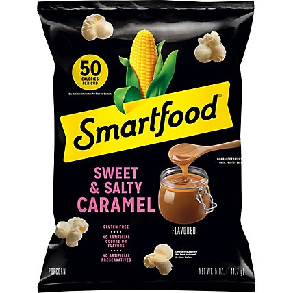 Smartfood Smart 50 Flavored Popcorn Sweet & Salty Caramel - 5 OZ - Image 2