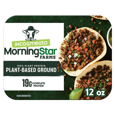 MorningStar Farms Incogmeato Meatless Ground Beef Original Vegan Plant-Based Protein - 12 Oz - Image 1