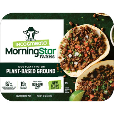 MorningStar Farms Incogmeato Meatless Ground Beef Vegan PlantBased Protein Original - 12 Oz - Image 6