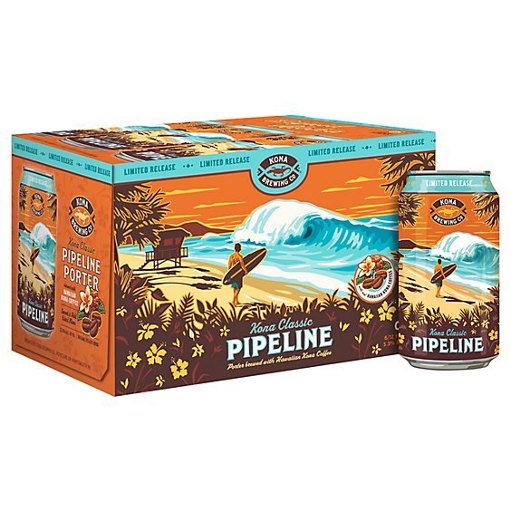 Kona Pipeline Porter Beer Cans - 6-12 Fl. Oz.