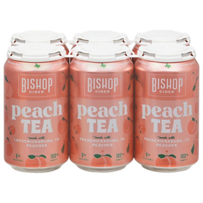 Bishop Cider Peach Tea Cans - 6-12 Fl. Oz. - Image 3