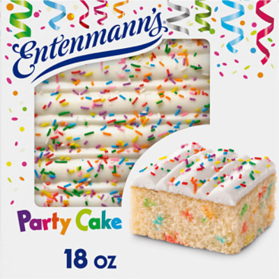 Entenmann's Iced Party Cake 18 Oz Star Market