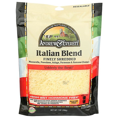 Andrew & Everett Cheese Shred Italian Blend - 7 OZ