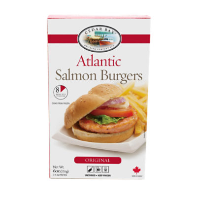 Cedar Bay Atlantic Salmon Burgers - 6 OZ