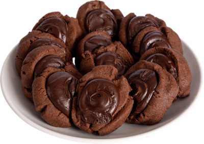 Chocolate Thumbprint Cookies - 12 Count - Image 1