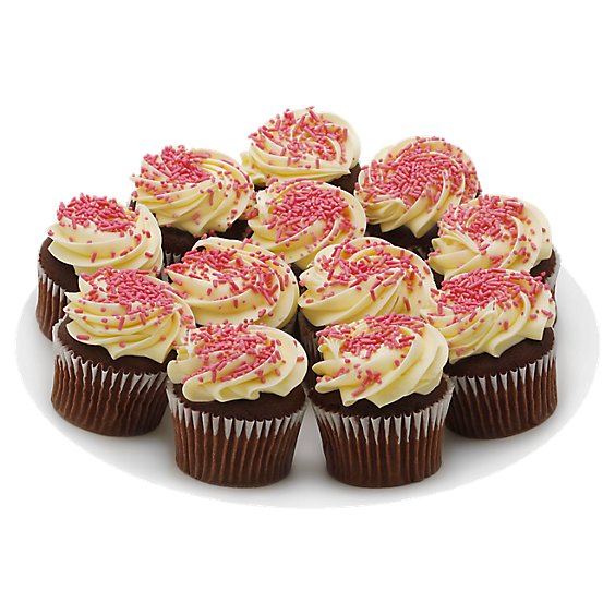 Red Velvet Cupcake Crm Chs Iced 12 Count - EA
