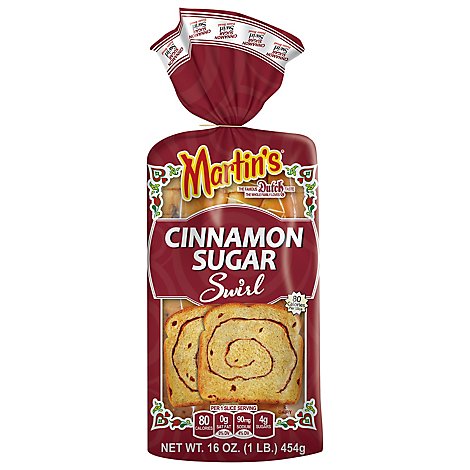 Martins Cinnamon Sugar Swirl Potato Bread - 16 OZ