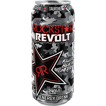Rockstar Energy Drink Revolt Killer Black Cherry - 16 FZ - Image 1