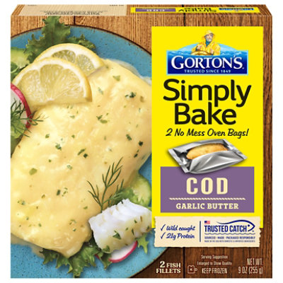 Gortons Simply Bake Garlic Butter Cod - 9 OZ - Image 3