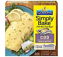 Gortons Simply Bake Garlic Butter Cod - 9 OZ
