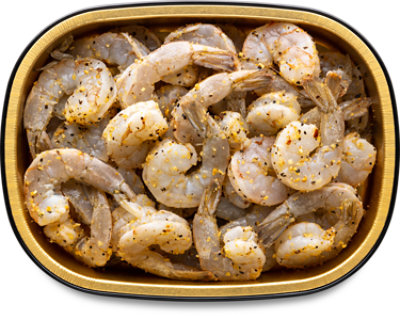 Ready Shrimp With Bourbon & Black Pepper Marinade Peeled And Deveined 36-40 Count - 1 Lb - Image 1