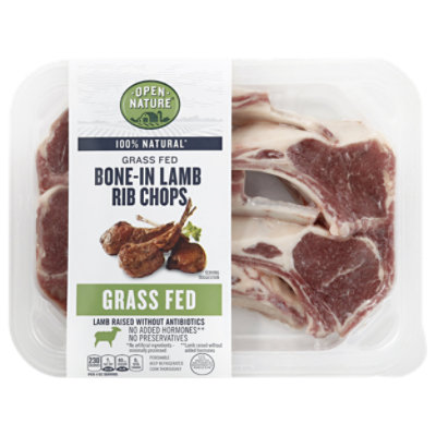 Open Nature Lamb Rib Chop Bone In - 1 Lb - Image 1