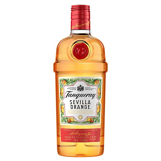 Tanqueray Distilled Gin with Natural Flavors and Certified Colors Sevilla Orange - 750 Ml