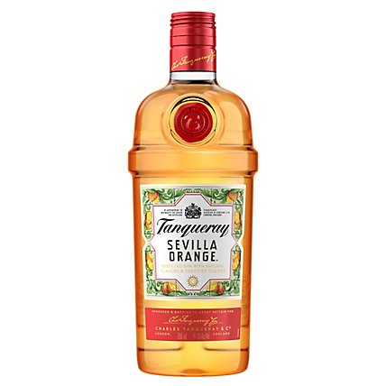Tanqueray Distilled Gin with Natural Flavors and Certified Colors Sevilla Orange - 750 Ml - Image 1