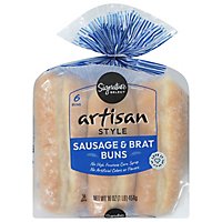 Signature Select Buns Sausage & Brat Artisan Style 6ct - 16 OZ - Image 3