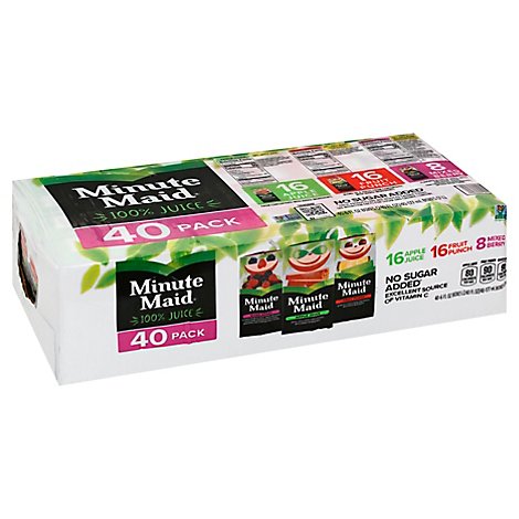 Minute Maid Juice Variety Pack Cartons - 40-6 FZ