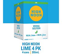 High Noon Lime Vodka Hard Seltzer Single Serve Can - 4-355 Ml