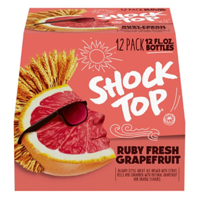Shock Top Ruby Fresh Grapefruit Beer In Bottles 1212 Fl. Oz. Safeway