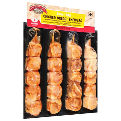 Hemplers Sweet Bbq Chicken Breast Skewers - 16 OZ - Image 2