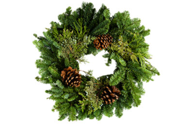 22" Decorated Mixed Wreath - Each - Image 1