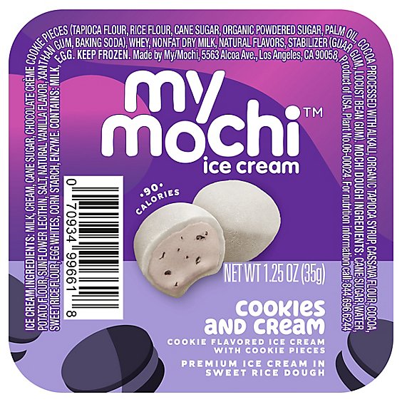 My/mo Mochi Ice Cream-cookies & Cream - 1.5 OZ