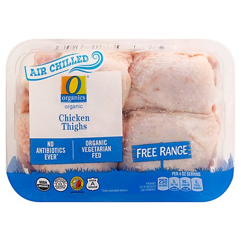 O Organics Chicken Thighs Bone-in Air Chill - LB