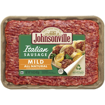 Johnsonville Mild Italian Ground Pork Sausage - 16 OZ - Image 1