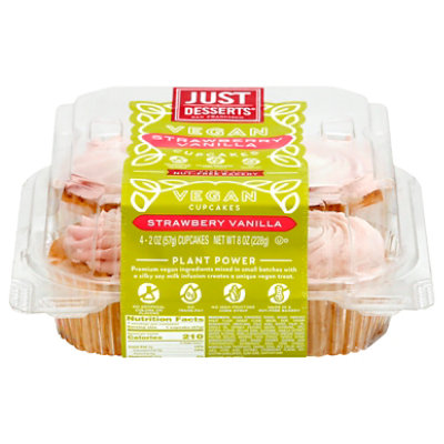 Cupcake Vegan Strawberry Vanilla - 4 CT - Image 3