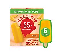 Halo Top Mango Fruit Pops Summer Frozen Dessert - 6 Count