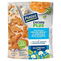PERDUE Chicken Plus Chicken Breast Vegetable Dino Nuggets - 22 Oz - Image 1