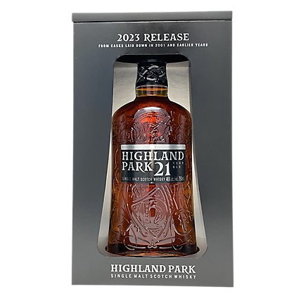 Highland Park Single Malt Scotch 21yr 92 PF-750 ML (Limited quantities may be avaliable in store) - Image 1
