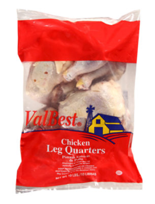 Valbest Chicken Leg Quarters - 10 LB
