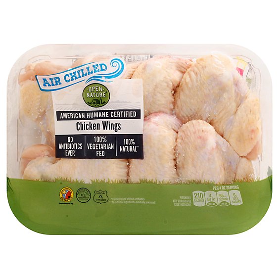 Open Nature Chicken Wings Whole Air Chill - 2 Lbs