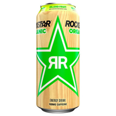 Rockstar Organic Energy Drink Island Fruit - 16 FZ