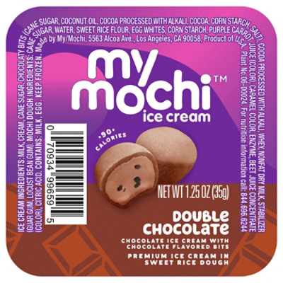 My/mo Mochi Ice Cream Double Chocolate - 1.5 OZ - Image 3