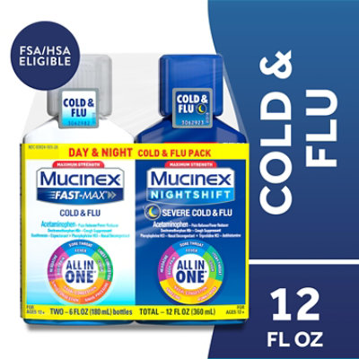 Mucinex Fast Max Day&night Cold Flu - 2-6 FZ - Image 1