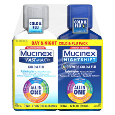 Mucinex Fast Max Day&night Cold Flu - 2-6 FZ - Image 3